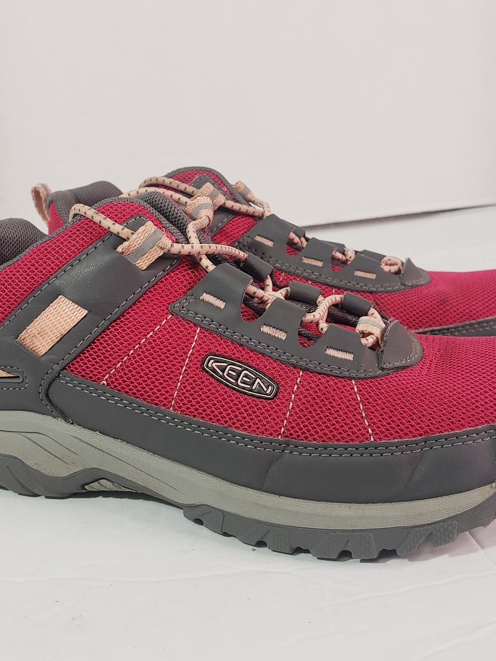 KEEN Targhee Sport Girls Dark Pink/Grey Trail Hiking Sneakers Sz: 2